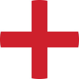 Flag of England Flat Round 256x256 2