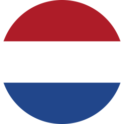 Flag of Netherlands Flat Round 256x256 1