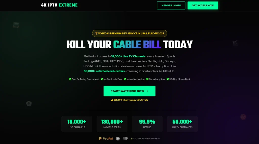 4K IPTV Extreme — Best for Sports Fans