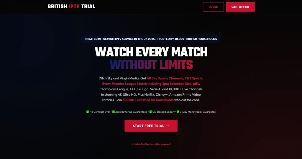 British IPTV Trial — Best for UK Based Military Anglophiles