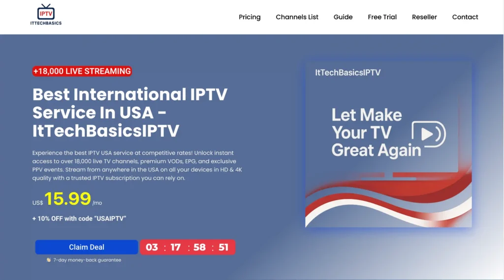 ItTechBasics IPTV — Best Budget Option for Service Members
