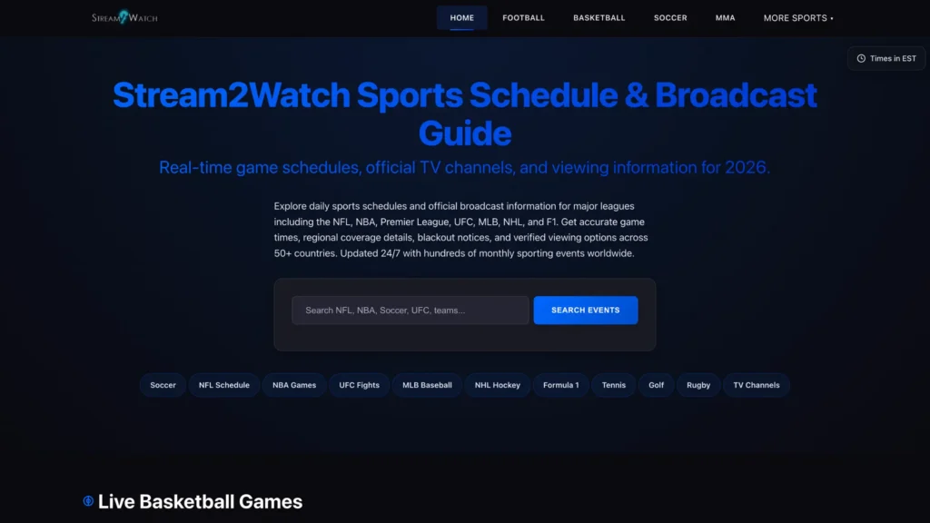Stream2Watch – Best for Soccer & International Sports - by IPTV THE FOX