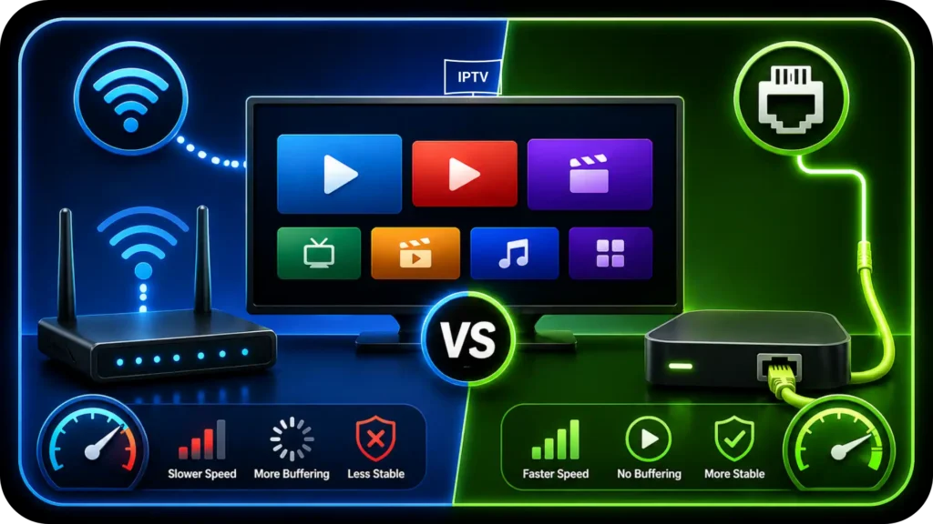 Wi-Fi vs. Wired Connection for IPTV - IPTV THE FOX
