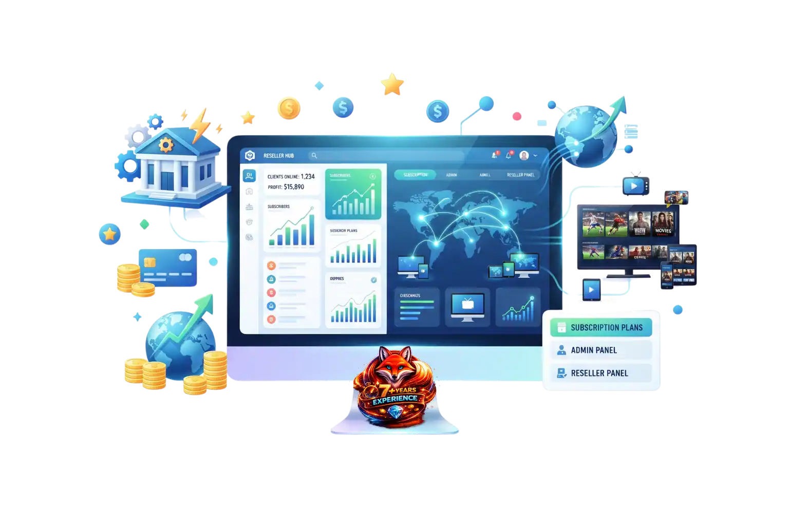 Become an IPTV Reseller with IPTV THE FOX — Best IPTV Service Provider in the USA