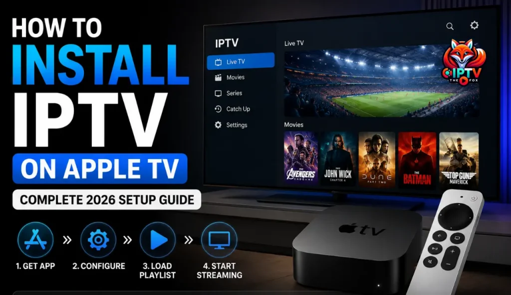 How to Install IPTV on Apple TV Complete 2026 Setup Guide - IPTV THE FOX