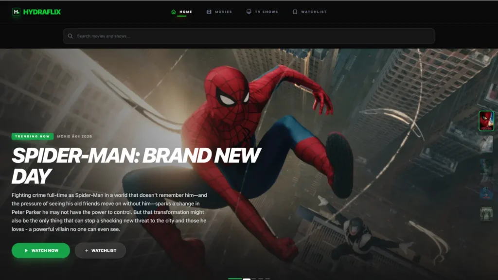 Hydraflix — Best Free streaming Browser Based Brocoflix Alternative